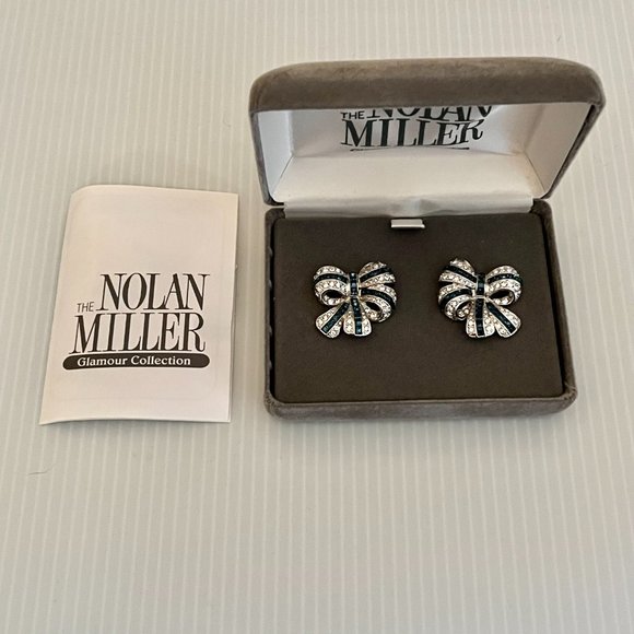 NEW Nolan Miller Broadway Bow Clip On Earrings - Picture 3 of 7